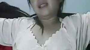Wetting pussy of lonely Chinese MILF