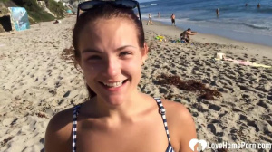 Lusty teen with tan lines gets rammed