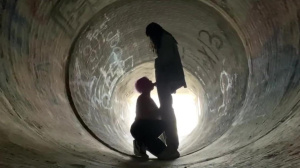Voyeur BBC worship aggressive BlowJob public