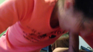 Neighbour blows his load in my slutty mouth