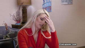 Principal fucks big tit soccer mom at the office