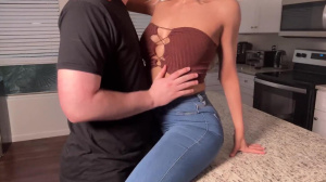 Fill my Pussy with your Cum right here in the Kitchen - NotSoAmateur