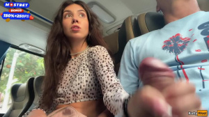 Public Cock Jerking off on a Bus Full of People - he Came all over my hand! - Cock Flashing